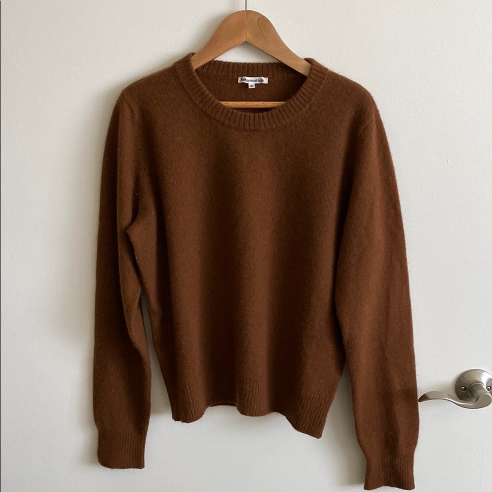 Reformation brown cashmere sweater